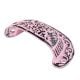 Pink Distressed Floral D Pull Iron Handle